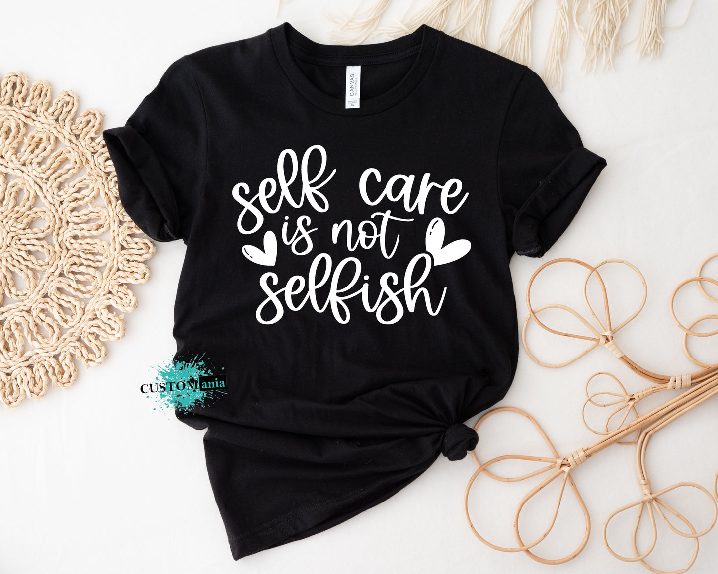 Self care is not selfish- Mental health positive tee