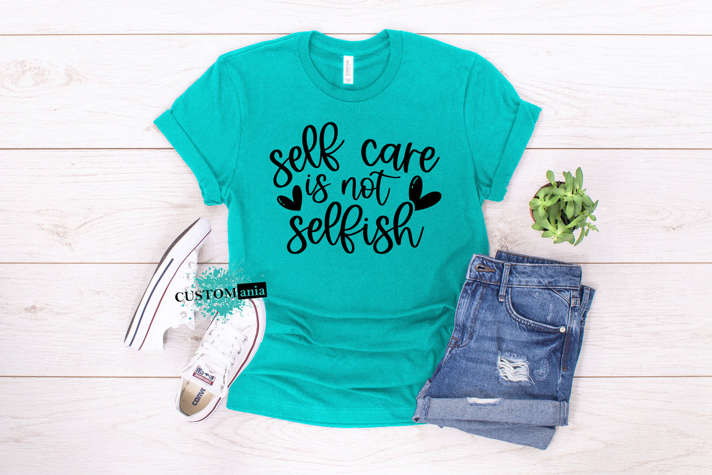 Self care is not selfish- Mental health positive tee